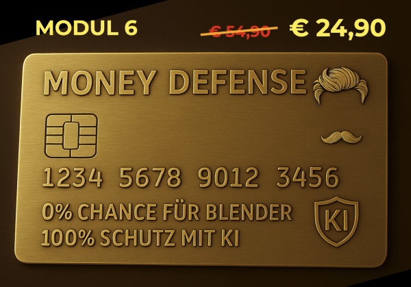 Money Defense - Modul 6: Die Kunst des finanziellen Selbstschutzes